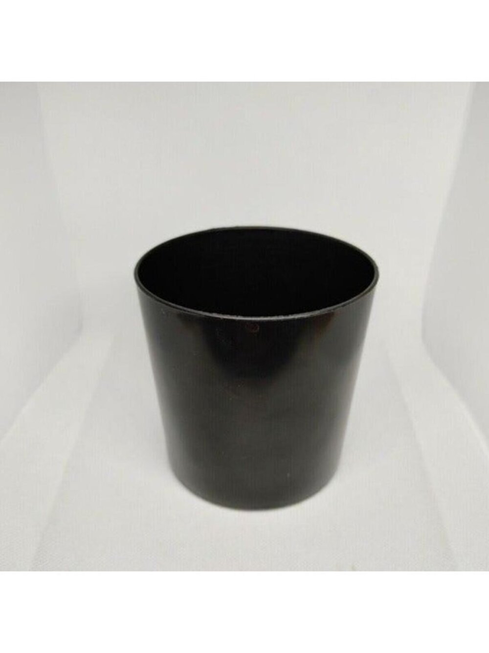 Cylinder Circle Pen Holder, Soft Touch Pencil Cup, Desktop Organizer, Black